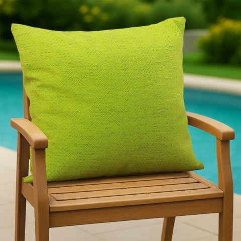 HIPPO Premium Outdoor Cushion 100% Solution Dyed Polyester Herringbone Weave Waterproof & Antifungal with Polyfillers