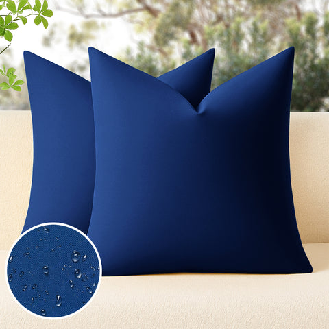 HIPPO 100% Waterproof Polyester Outdoor Balcony Garden Cushion Lawn Chair Cushions with Premium Poly Fillers