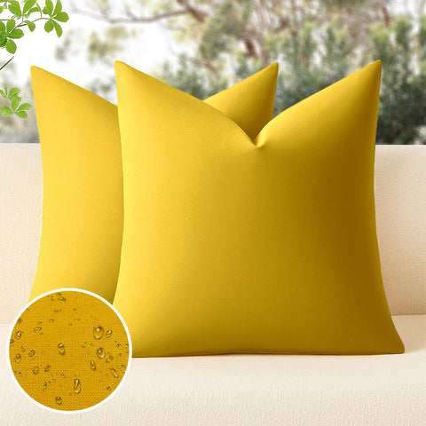 HIPPO 100% Waterproof Polyester Outdoor Balcony Garden Cushion Lawn Chair Cushions with Premium Poly Fillers