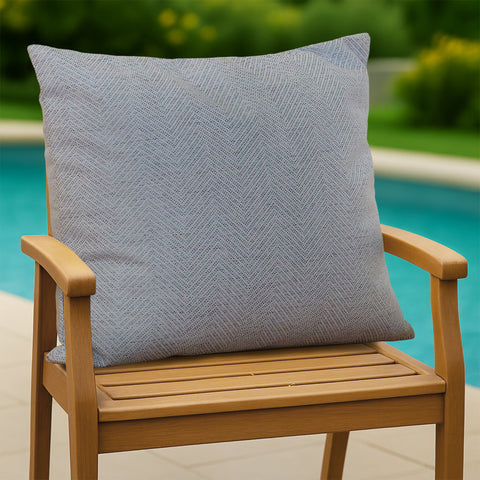 HIPPO Premium Outdoor Cushion 100% Solution Dyed Polyester Herringbone Weave Waterproof & Antifungal with Polyfillers