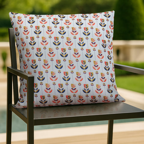 HIPPO Printed Cushion 100% Solution Dyed Polyester Waterproof UV Protected Prints & Anti Stain with Polyfillers