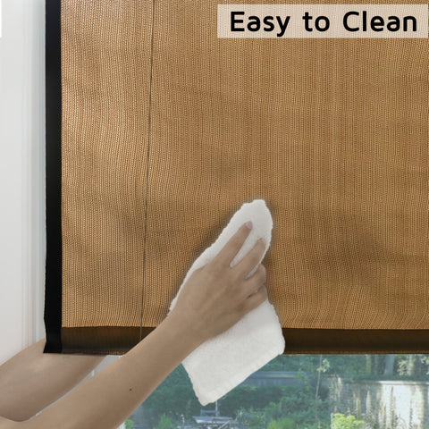 HIPPO Waterproof Chick Blind for Rain Protection Roll Up Blinds for Balcony, Sun Wind Dust & Monsoon Protection Roller Blind