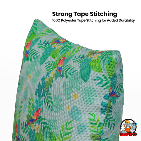 HIPPO Printed Cushion 100% Solution Dyed Polyester Waterproof UV Protected Prints & Anti Stain with Polyfillers