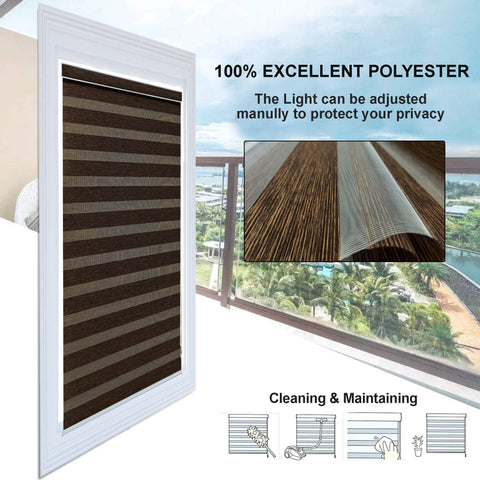 HIPPO Dual Layer Premium Indoor Zebra Blind