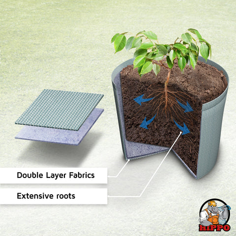 HIPPO Outdoor Grow Bags Pack of 3