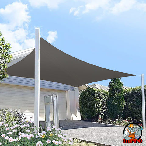 HIPPO 230 GSM Desert-Storm Rectangle Sun Shade Sail