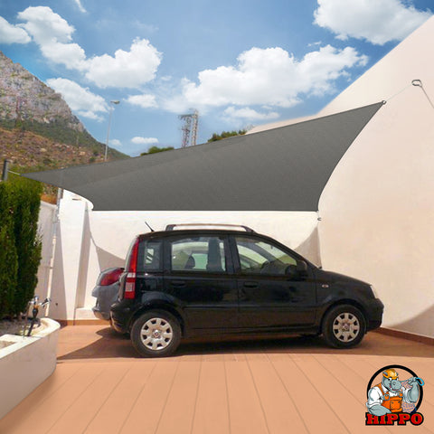 HIPPO 230 GSM Desert-Storm Rectangle Sun Shade Sail