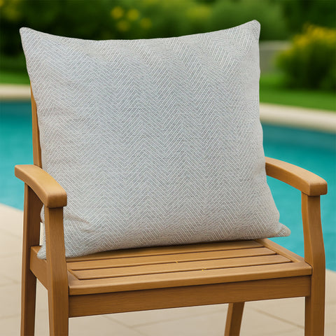 HIPPO Outdoor Premium Waterproof Cushion Cover 100% Solution Dyed Polyester Herringbone Weave Anti-Stain & Antifungal